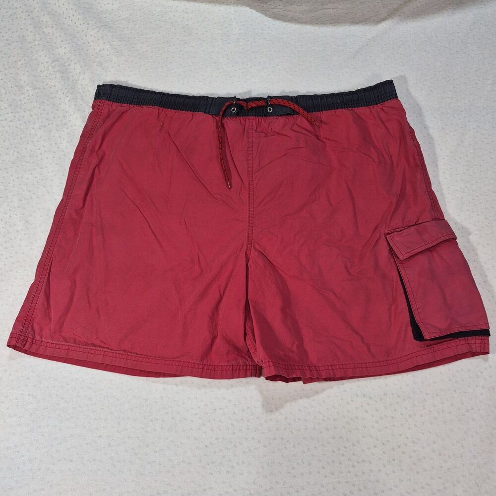 Ivy Crew Sport Men's Red Swim Suit Size XXL Trunks Mesh Lining